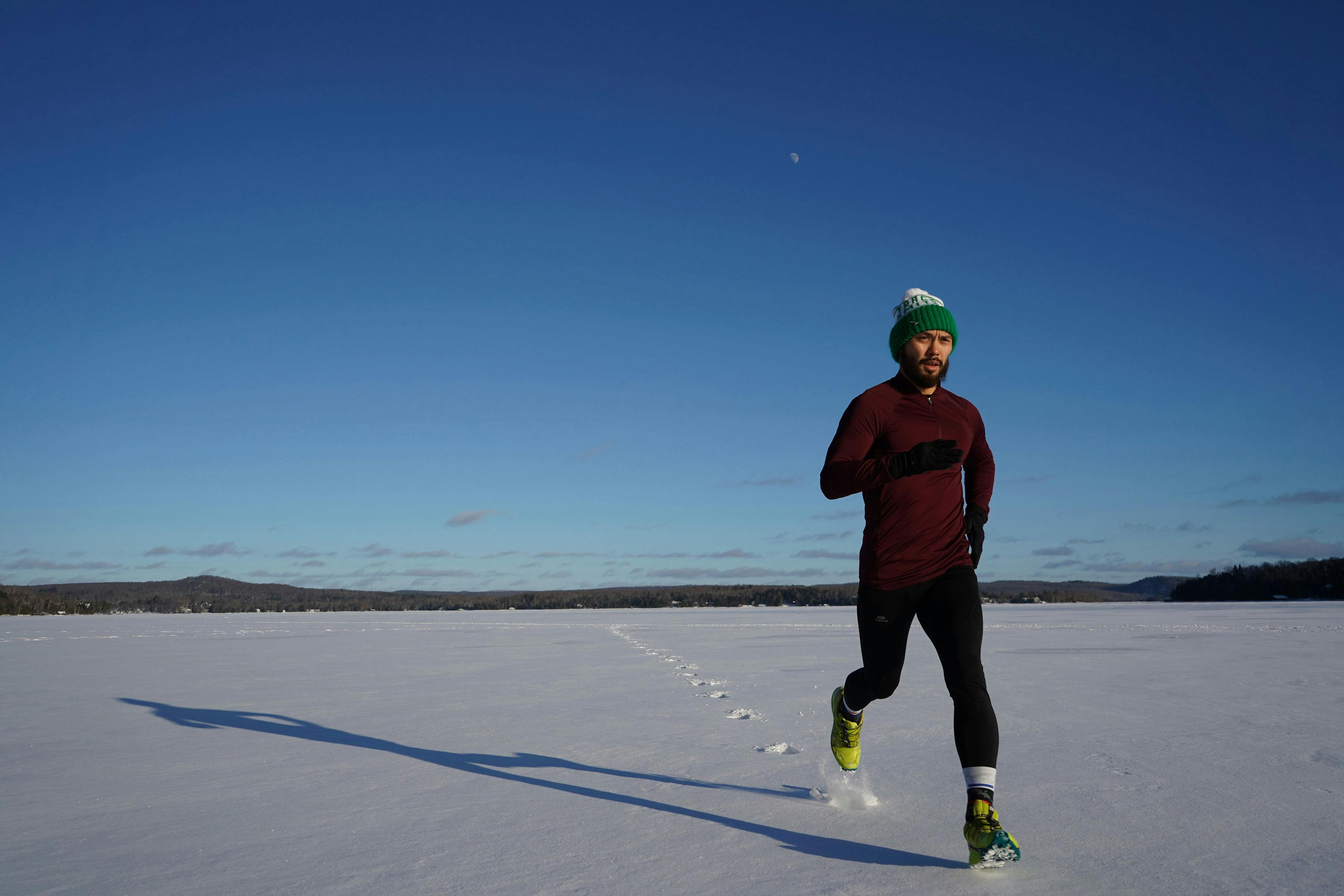 Runner with good posture