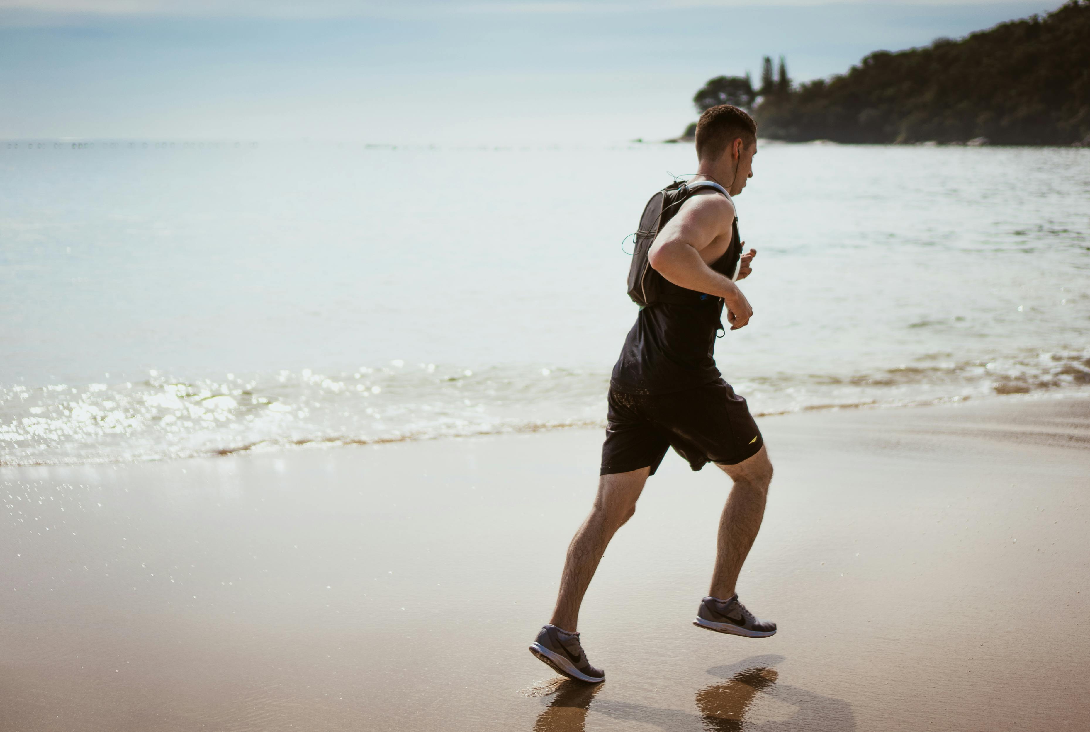 Runner with hydration belt