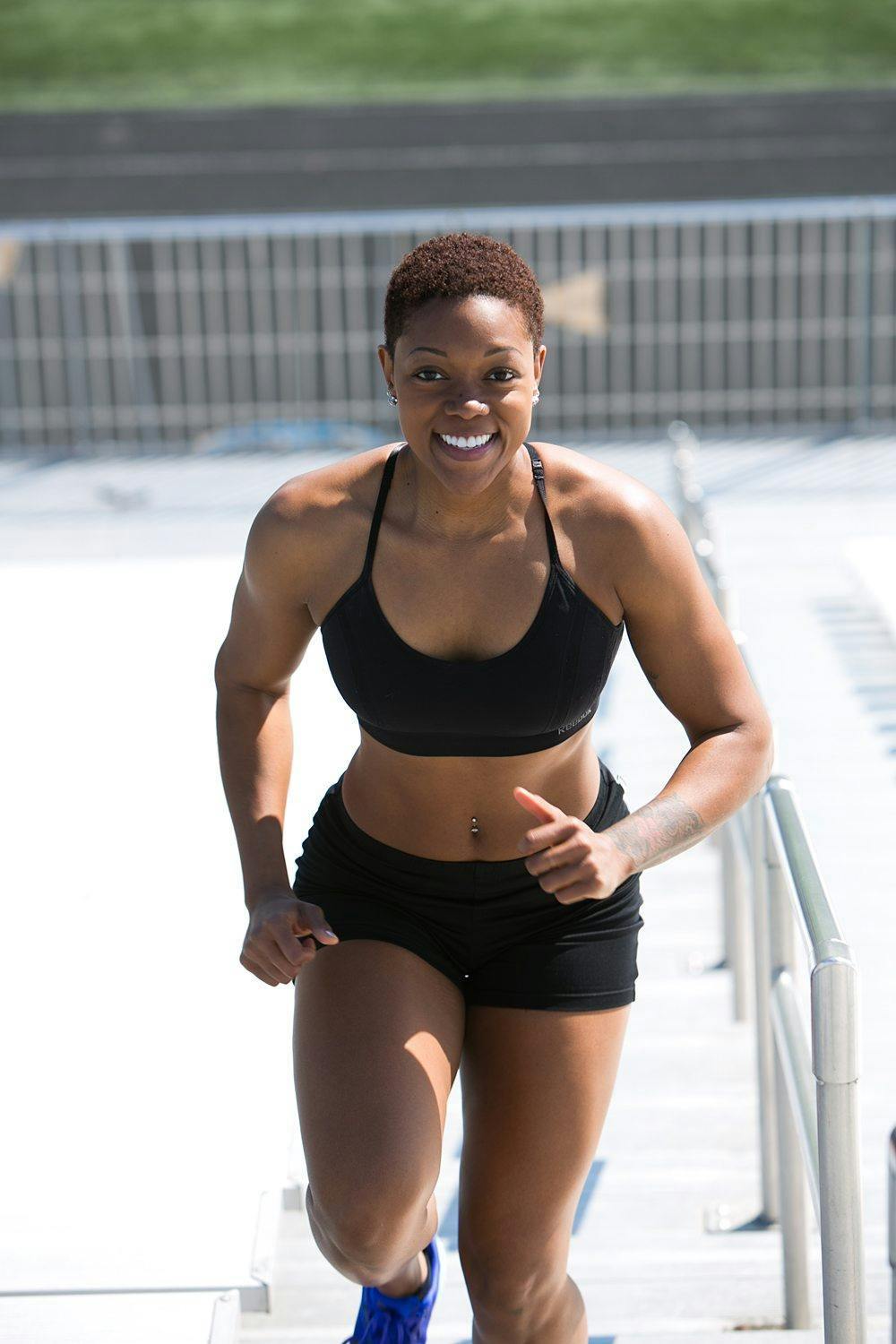 Runner with correct head position