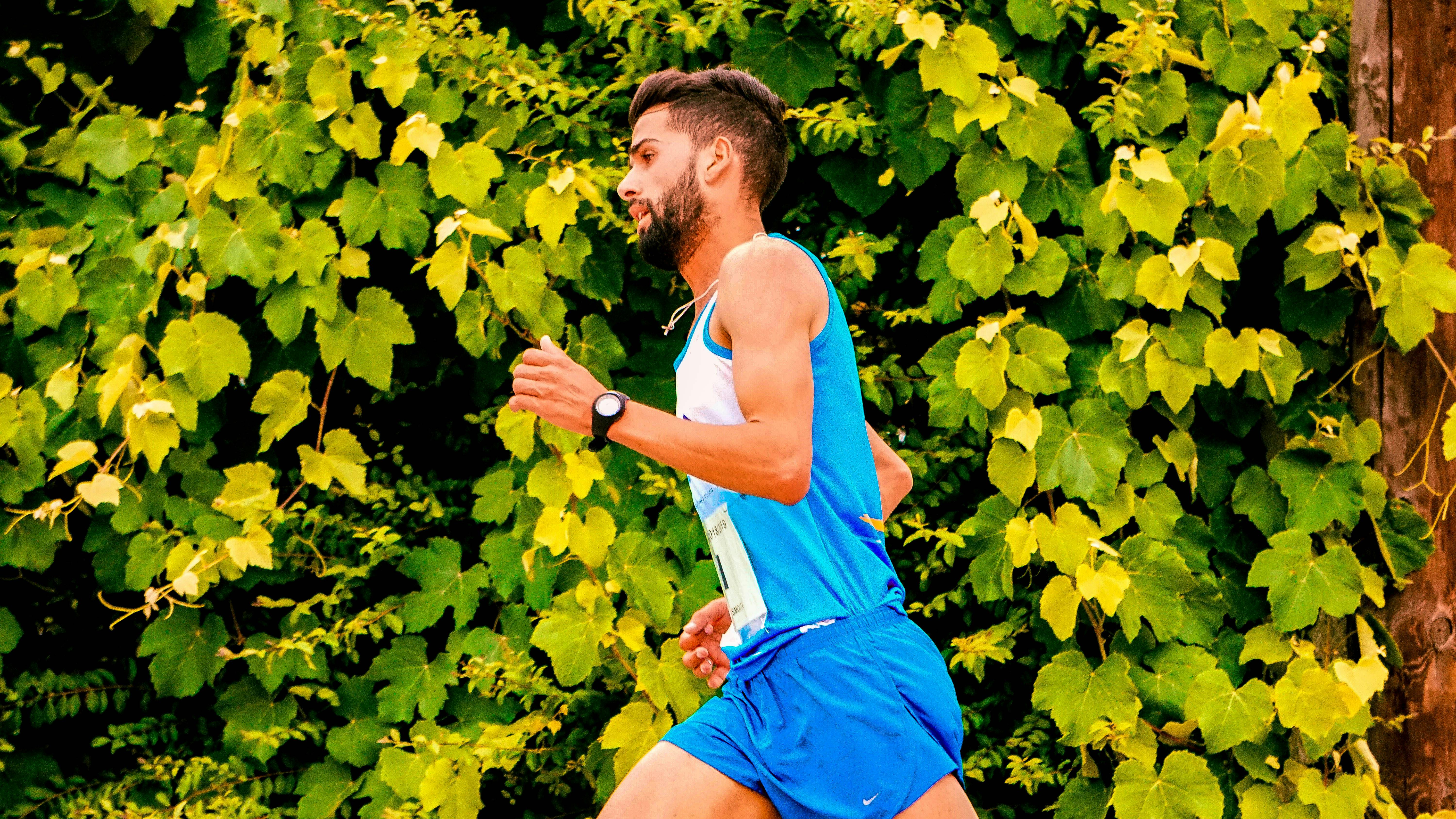 Runner in motion